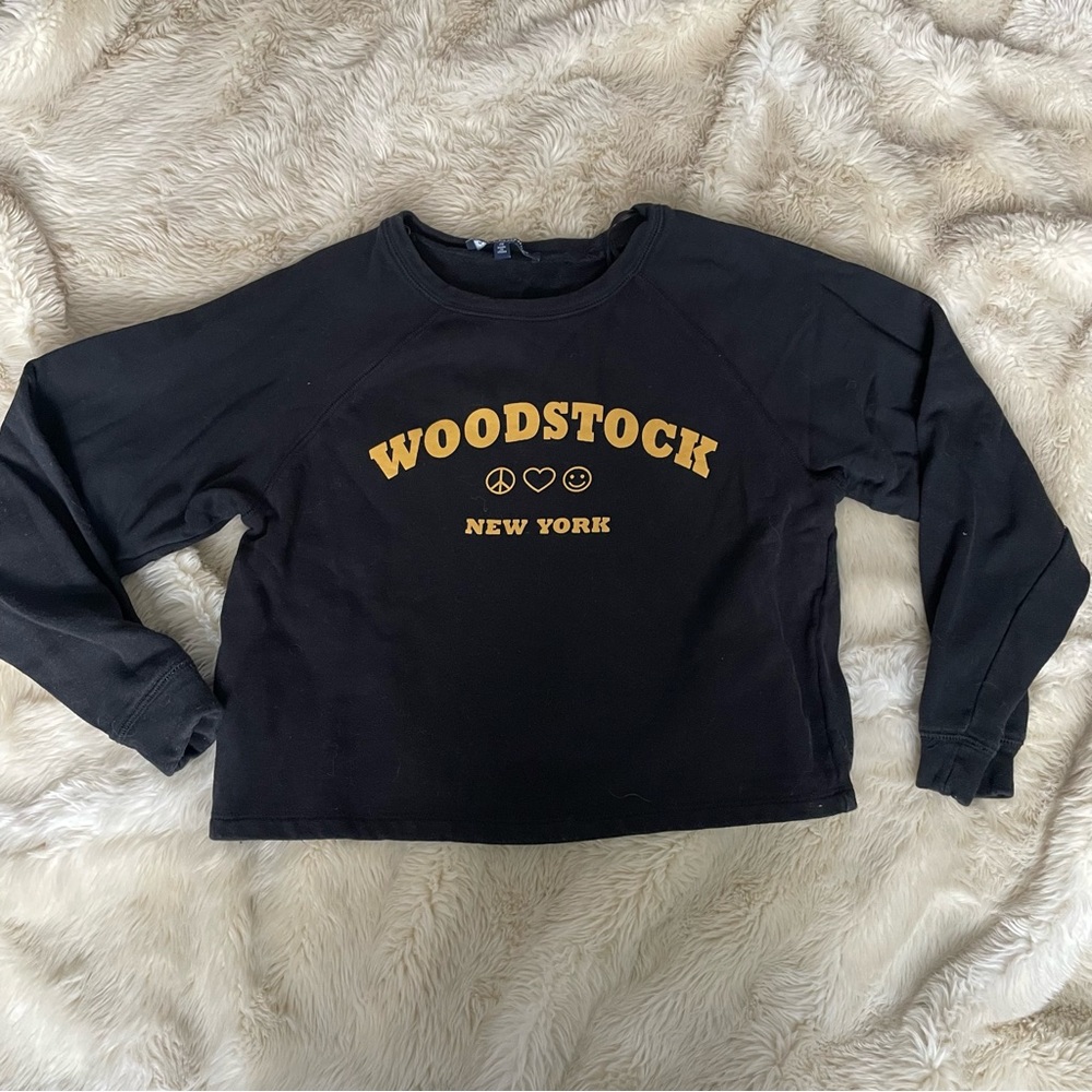 Woodstock Cropped Crewneck